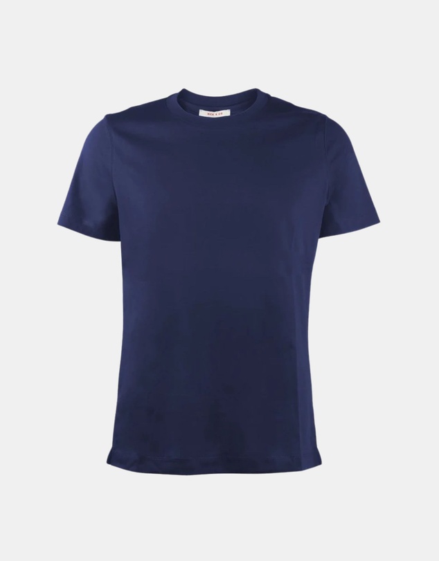 Henry Bucks - MCKINNON & CO Hamilton Cotton Short Sleeve T-Shirt NAVY