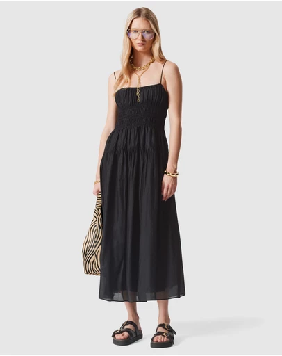 & Other Stories - Ruched Midi Dress