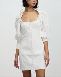 Asilio - Ruffle Long Sleeve Linen Dress