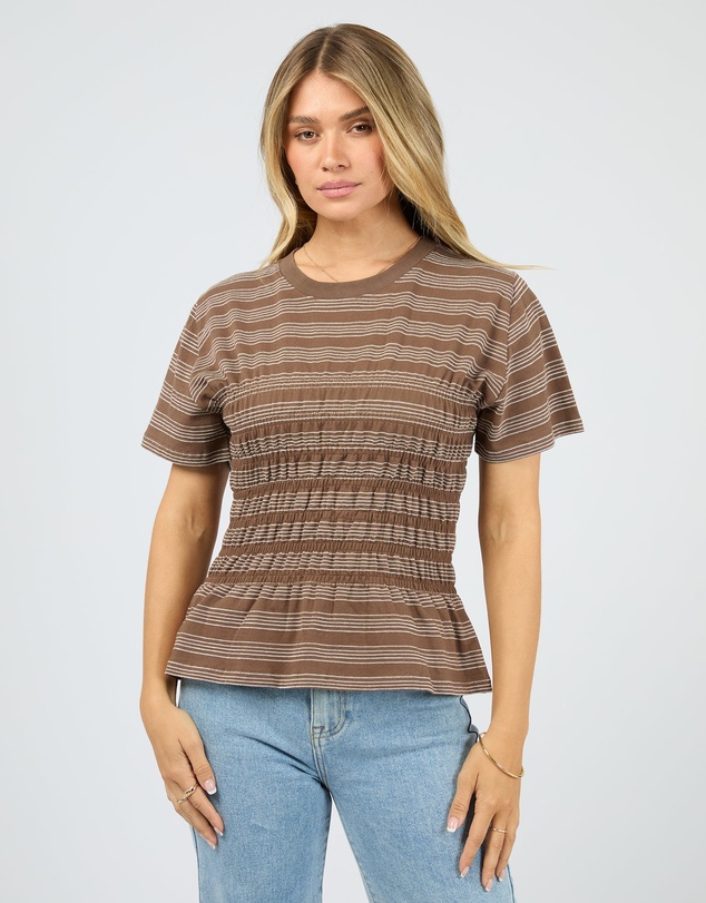 All About Eve - Zelena Knit Tee Coffee