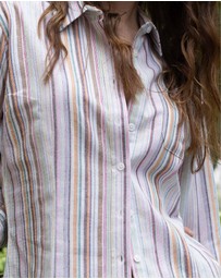 CAMIXA - IRIS Stripes Linen Shirt