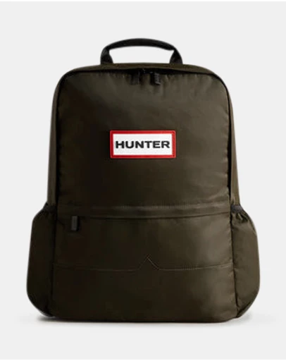 Hunter - Nylon Large Backpack - Dark Olive