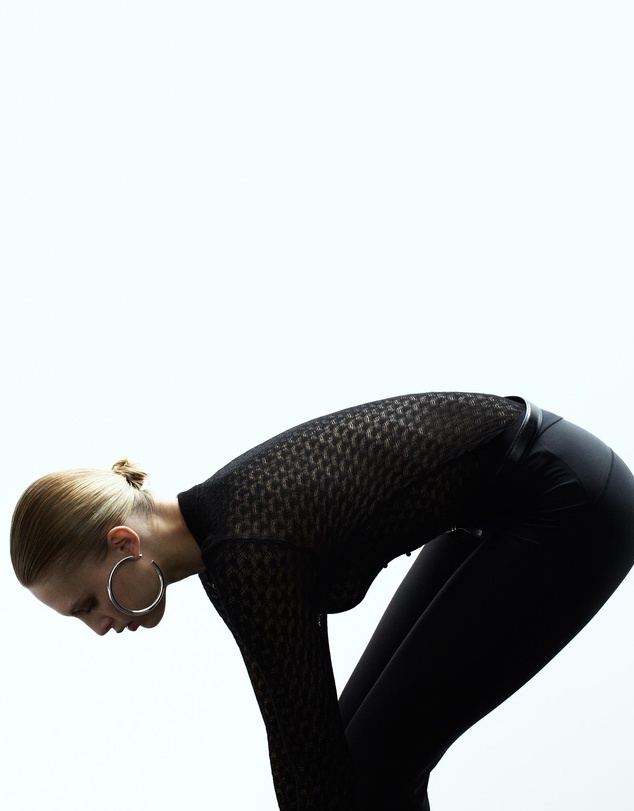 M.N.G - Openwork Knitted Sweater With Bead Fastening