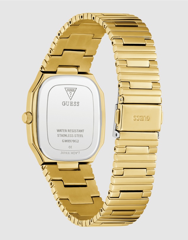 GUESS - Guess Oliver Mens Gold Tone Date Watch