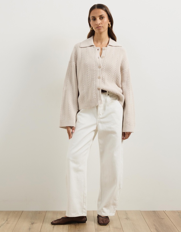 Atmos&Here - Nia Textured Knit Cardigan