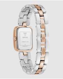 GUESS - Guess Ladies 2-Tone Rose Gold Tone 22mm Analogue Watch