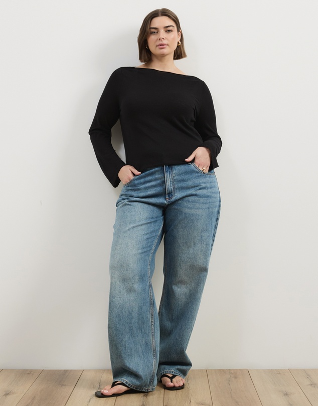 Atmos&Here Curvy - Bella Fine Knit Top