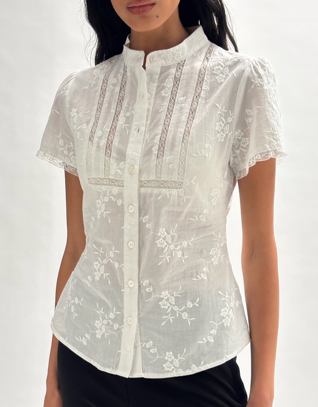 Minima Esenciales - Masson Cotton and Lace Shirt