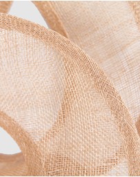 Max Alexander - Nude Sinamay Racing Fascinator
