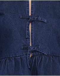 Petal & Pup - Charlotte Chambray Top - Mid Dark