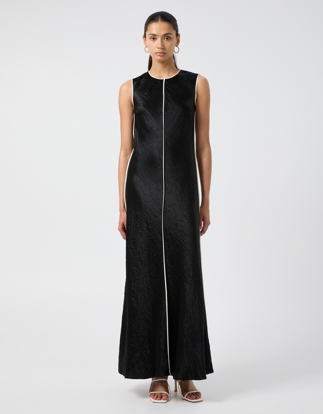Third Form - Crush Contrast Bind Maxi Tank Dress