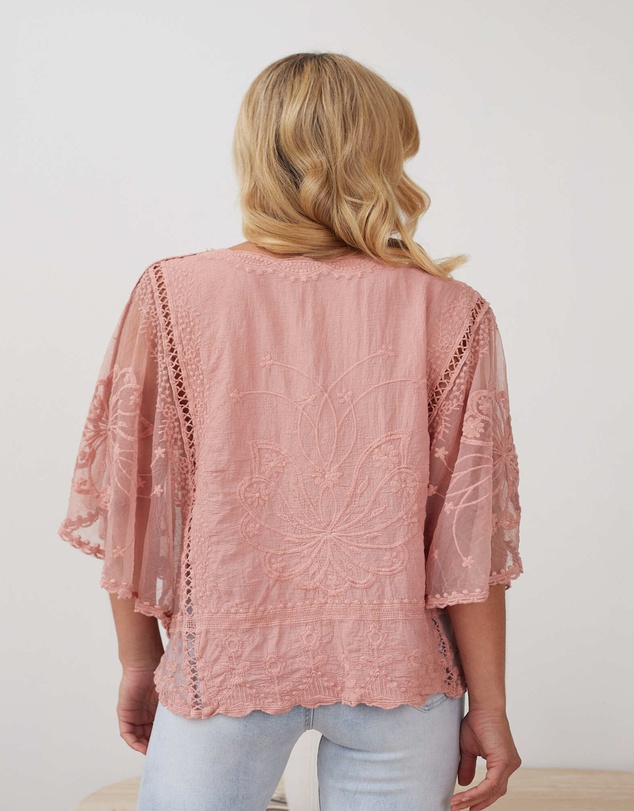 Esther & Co - Gabrielle Top - Pink