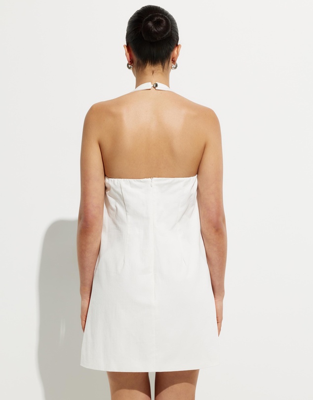 Calli - Tara Halter Twill Dress