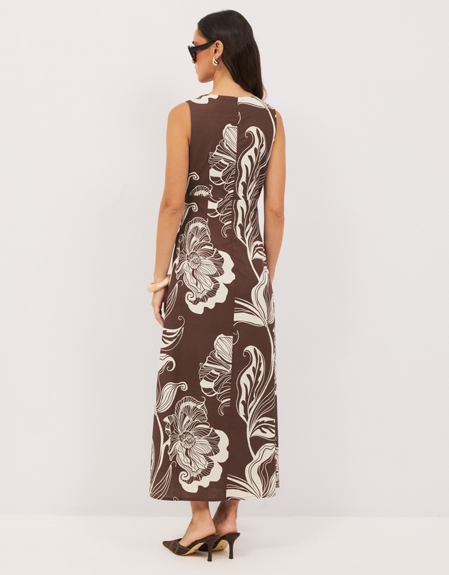 Calli - Gwen Floral Midi Dress