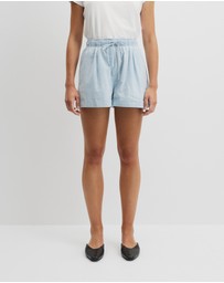 Country Road - Cuff Chambray Short