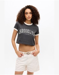Superdry - Athletic Essentials Ringer Slim Fit Tee