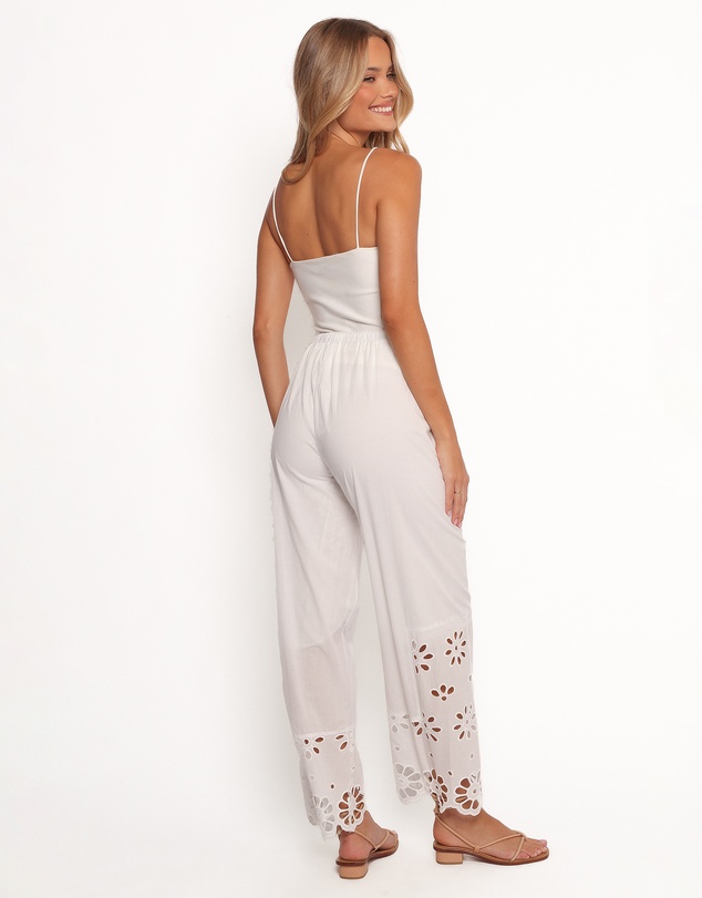 Petal & Pup - Lola Cut Out Detail Pants - White