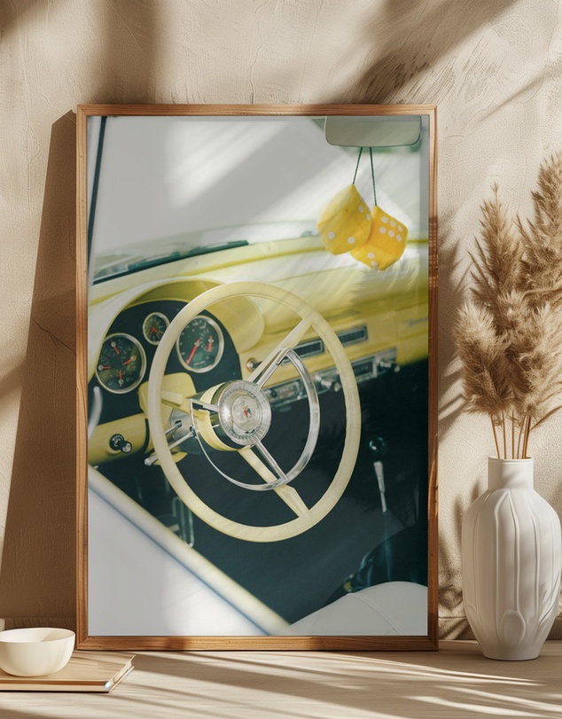 Olive et Oriel - Classic Car VI by Bethany Young Art Print