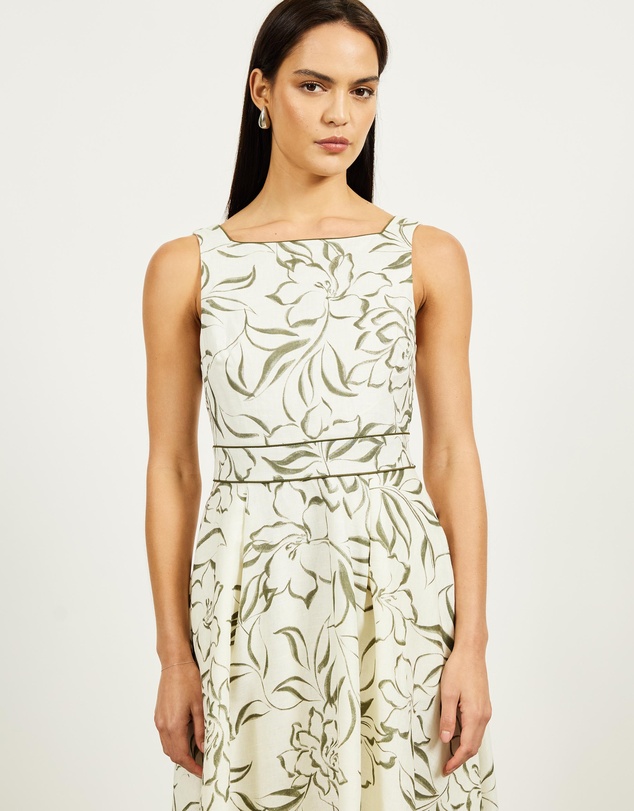 Minima Esenciales - Mabel Linen Maxi Dress