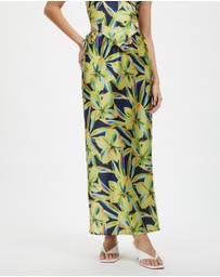 Dazie - Golden Hour Stain Midi Skirt