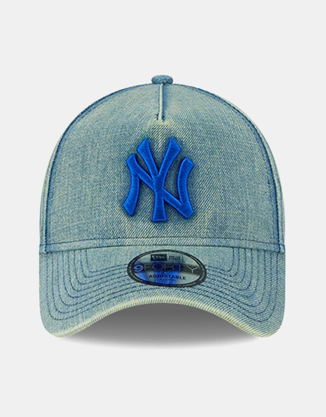New Era - Green Acid Denim 9FORTY A-Frame New York Yankees