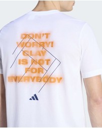adidas Performance - TENNIS CLAY IS NOT GRAPHIC T-SHIRT Mens