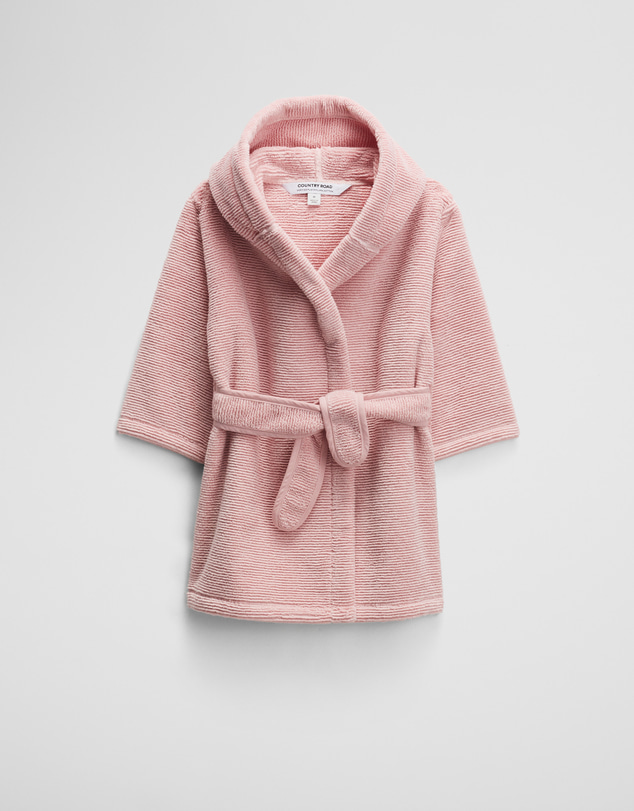 Country Road - Mara Australian Cotton Kids Hooded Robe