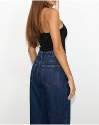Dazie - Madrid High Rise Wide Leg Jeans