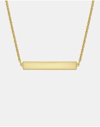 Zoe Olivia - 9K Gold Bar Necklace