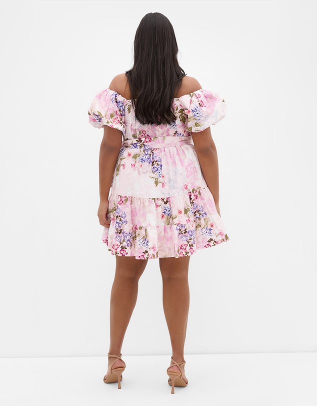 City Chic - Aliyah Print Mini Dress