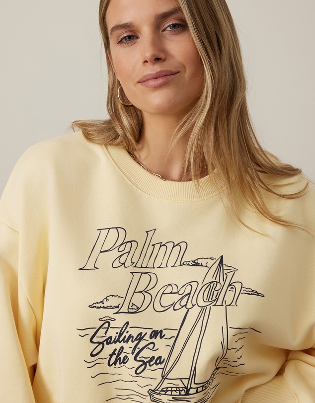 Ceres Life - Charlie Cropped Slouchy Crew
