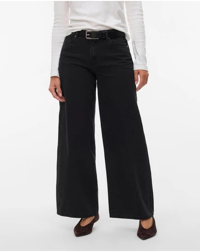Vero Moda - Remy Mid Rise Wide Jeans