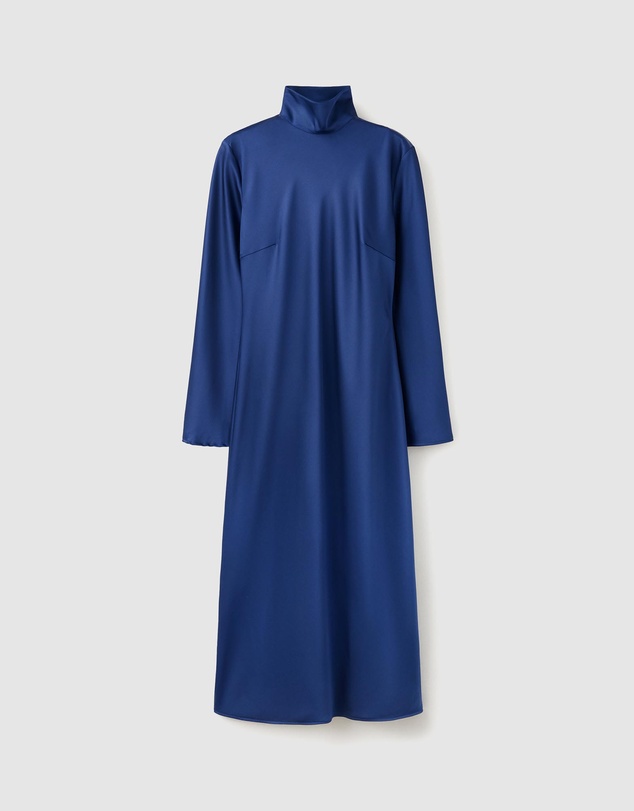 M.N.G - Satin High-Neck Dress