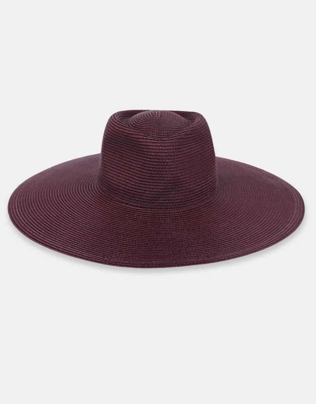 Morgan & Taylor - Aria Racewear Fedora in Burgundy Red