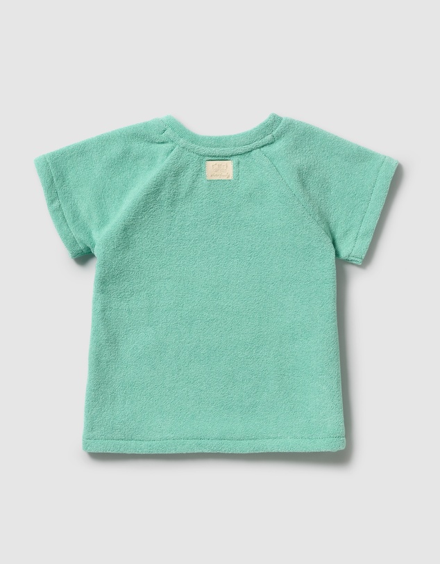 Wilson & Frenchy - Seafoam Organic Terry Tee - Babies-Kids