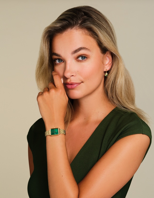 Rosefield - The Octagon XS - Gold with Green Dial