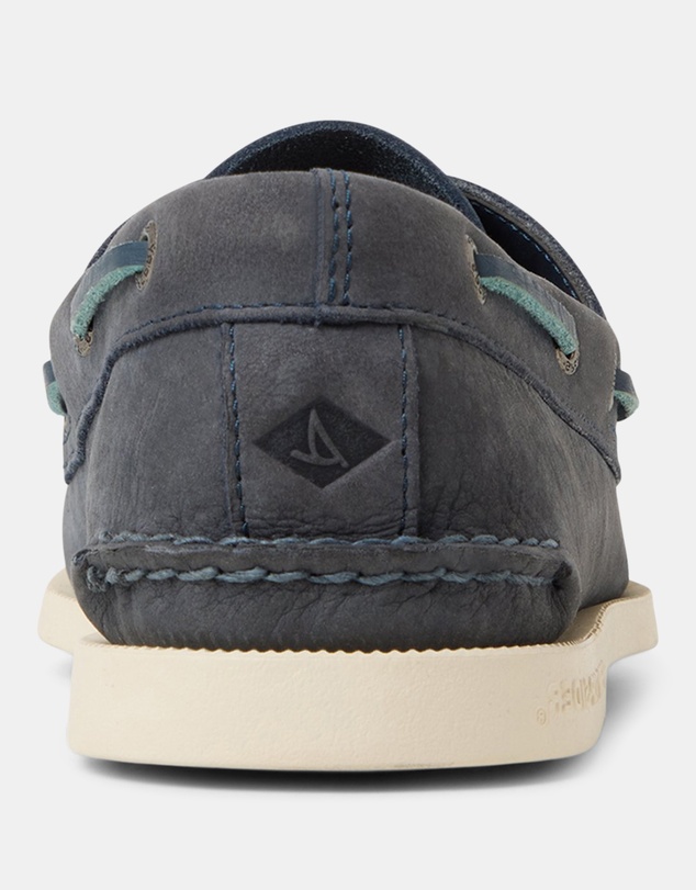 Sperry - A/O 2-Eye Medium Leather Nubuck Navy- Men's