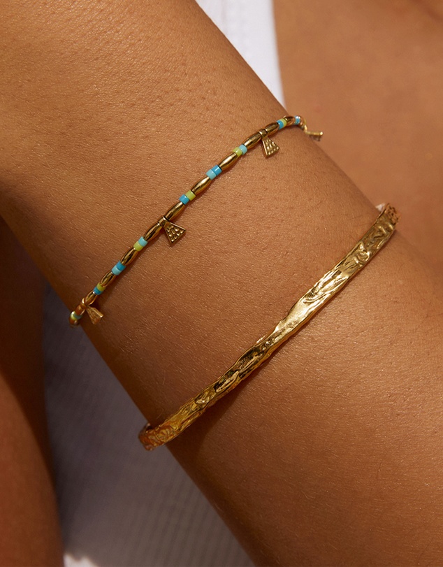 Arms Of Eve - Natalia Gold Bracelet - Ocean