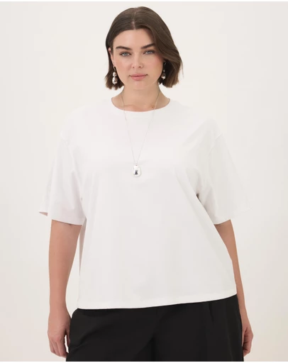 Atmos&Here Curvy - Cotton Boyfriend T-Shirt