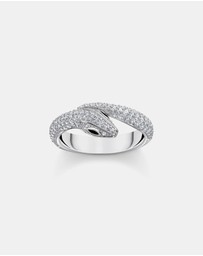 THOMAS SABO - Snake ring with white zirconia