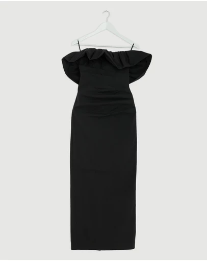 Revibe - Repaired Shona Joy Campbell Strapless Bubble Maxi Dress - AU 8