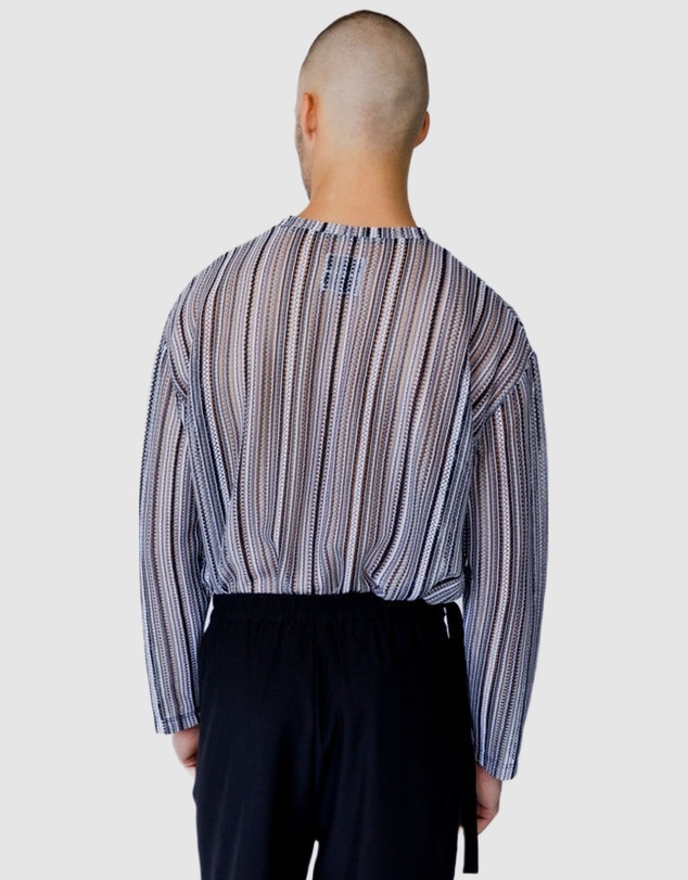 Justin Cassin - Chad Sheer Stripe Top