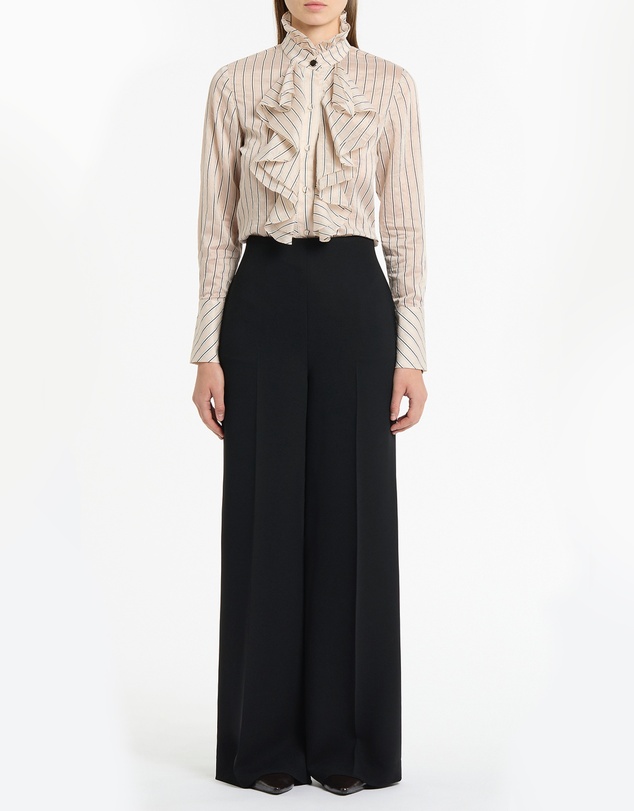 Carla Zampatti - Black Crepe High Waisted Wide Leg Pant