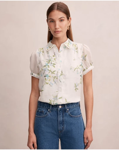 Forever New - Posie Lace Detail Blouse