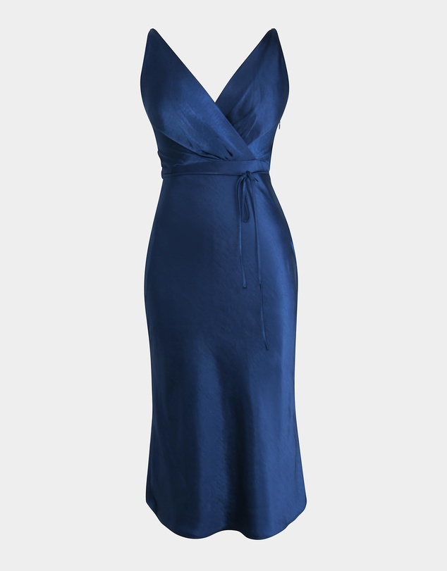Forcast - Cherish Tie-Waist Midi Dress