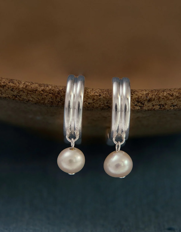 Kirstin Ash - Solace Pearl Hoops