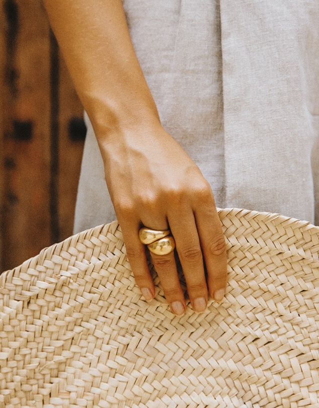 Kirstin Ash - Golden Light Dome Ring