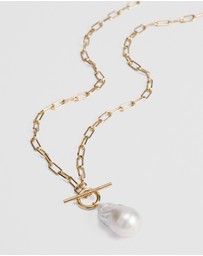 Country Road - Lila Freshwater Pearl Long Necklace