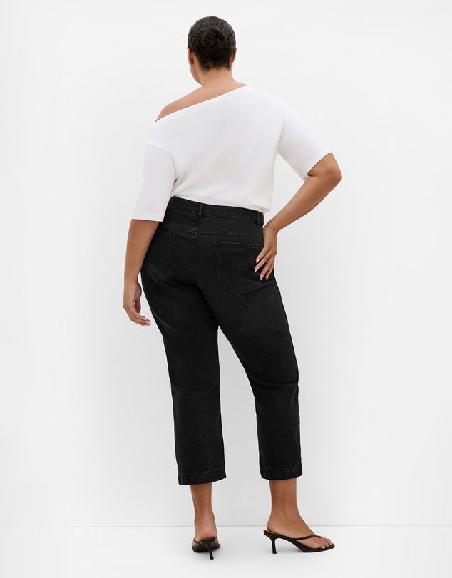 City Chic - Plus size Harley Fit Kenia Straight Jean - black wash