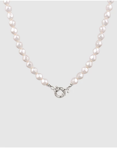 Elli Jewelry - Necklace Pearl 925 Sterling Silver